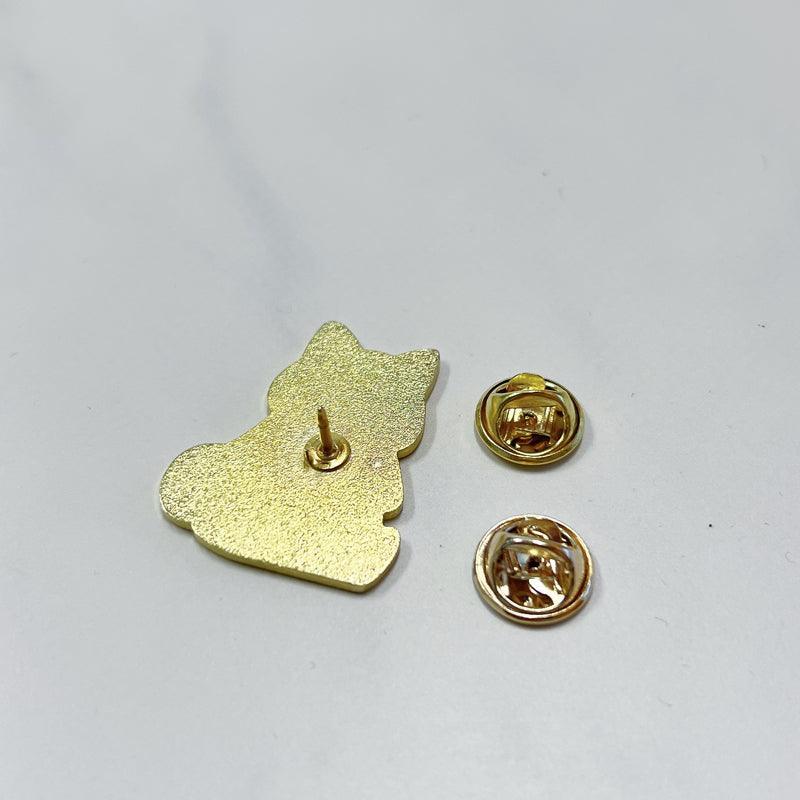 Corgi Drinking Boba Enamel Pin – Cute Dog and Bubble Tea Gift