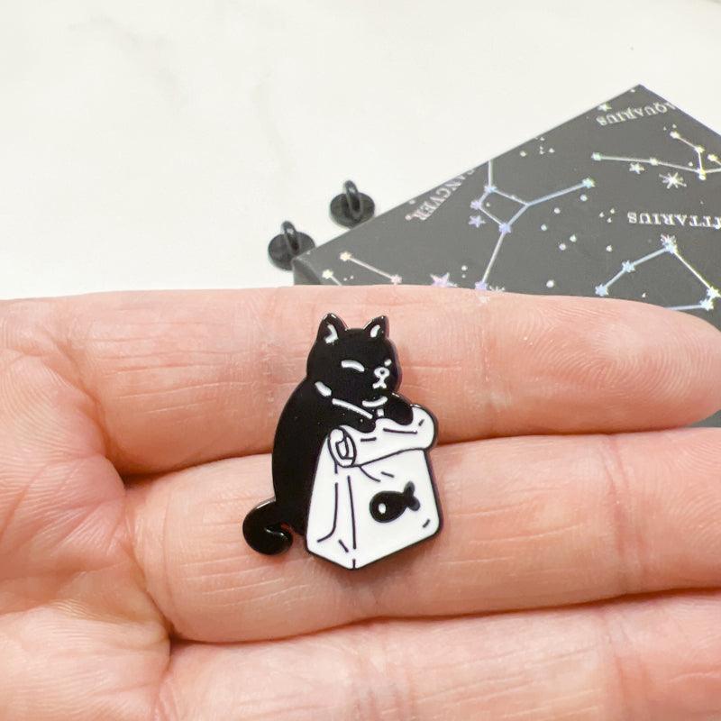 Mini Black Cat Enamel Pin – Durable, Giftable Fashion Accessory