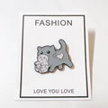 Mama Cat Carrying Kitten Enamel Pin – Cute Cat Lover Gift