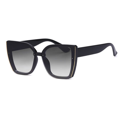 Women's Cat-Eye Oversized Sunglasses — UV Protection Trendy Shades