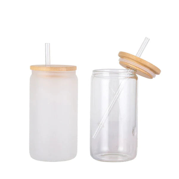 My Mental Breakdown words of affirmation 16oz Sublimation Printed Glass Can Tumbler With Straw, rubber bottom & Bamboo Lid