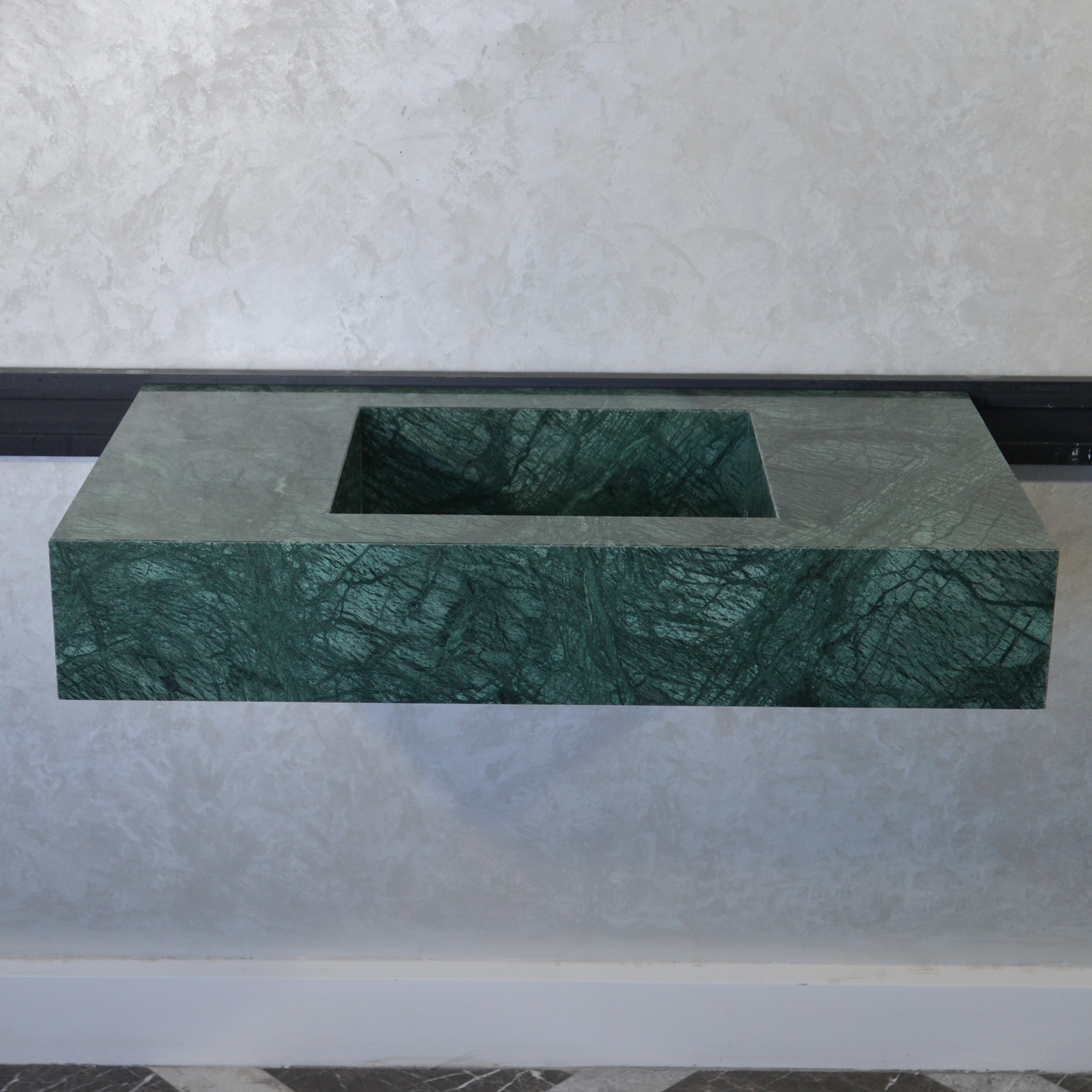 Handcrafted Verde Guatemala Marble Sink - Custom Design Bathroom and Kitchen