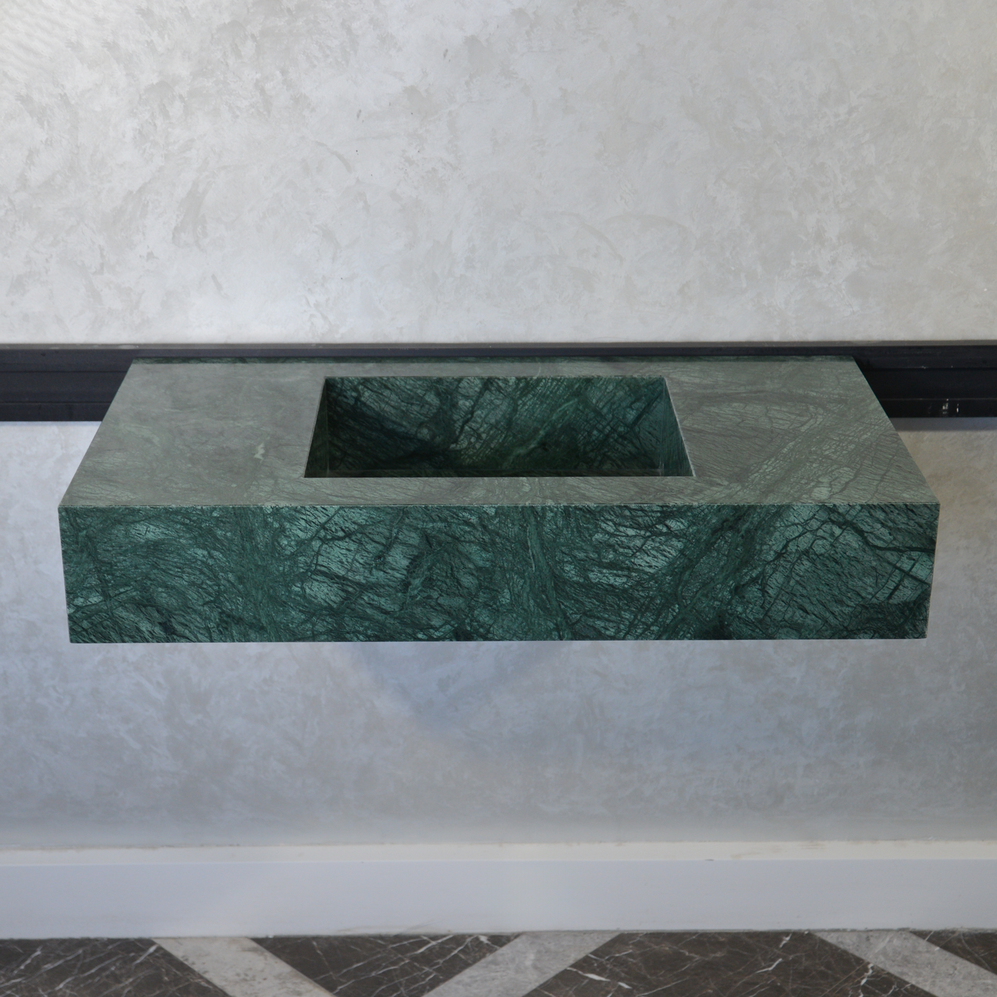 Handcrafted Verde Guatemala Marble Sink - Custom Design Bathroom and Kitchen