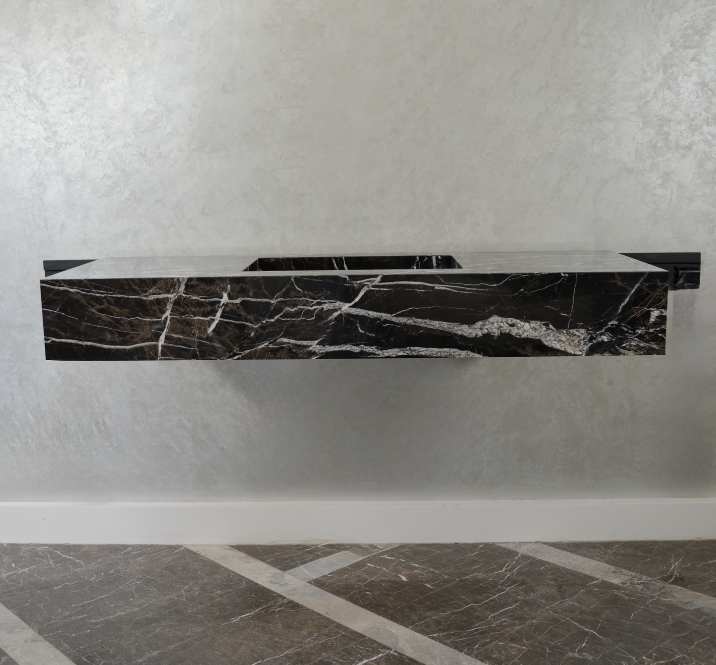 Alexandra Black Marble Vanity Sink - Custom Handcrafted Artisan