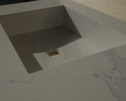 Silestone Ethereal Dusk Wall Mounted Engineered Quartz Vessel Sink