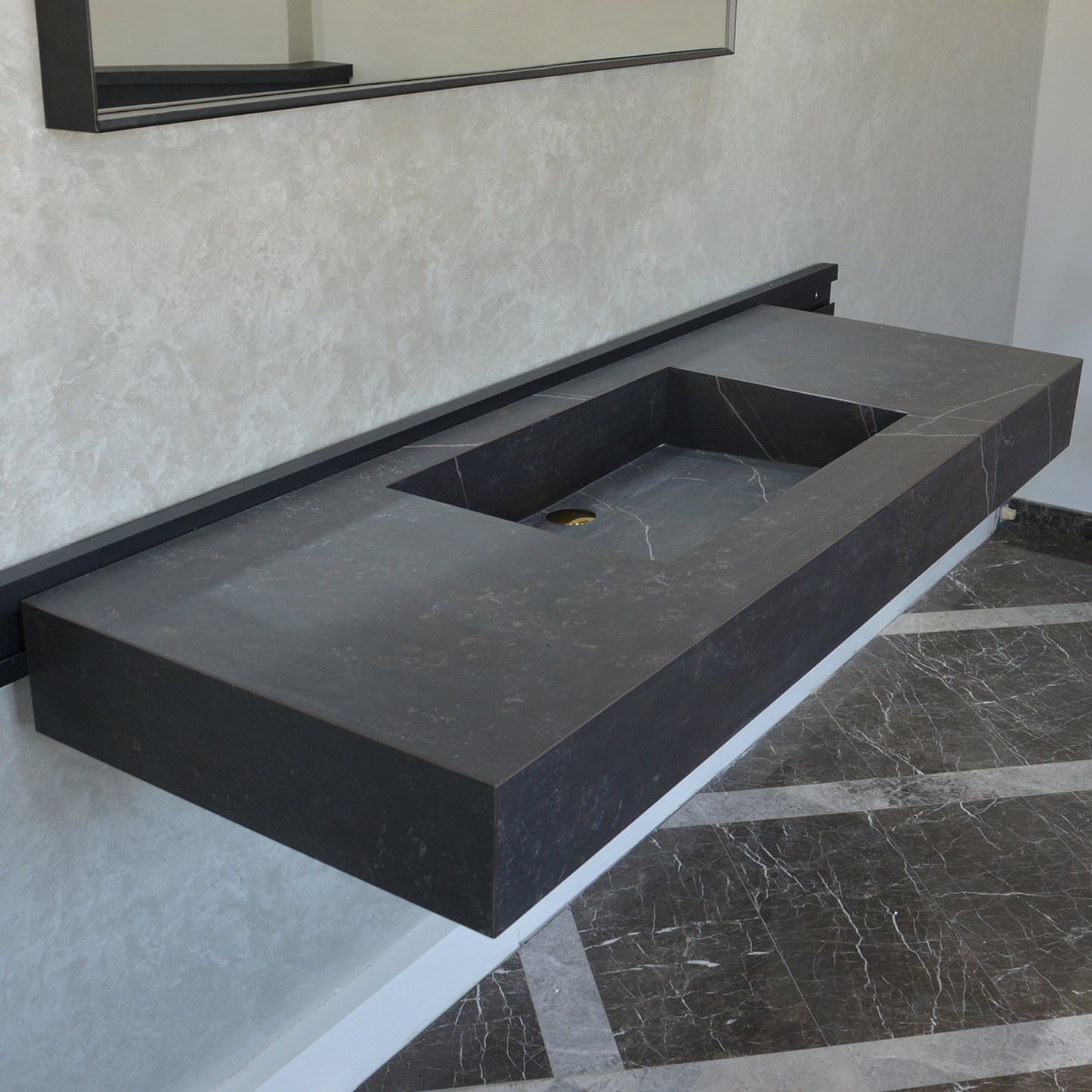 Engineered Porcelain Sink Dekton Kelya Handcrafted Modern Kitchen and Bath Design