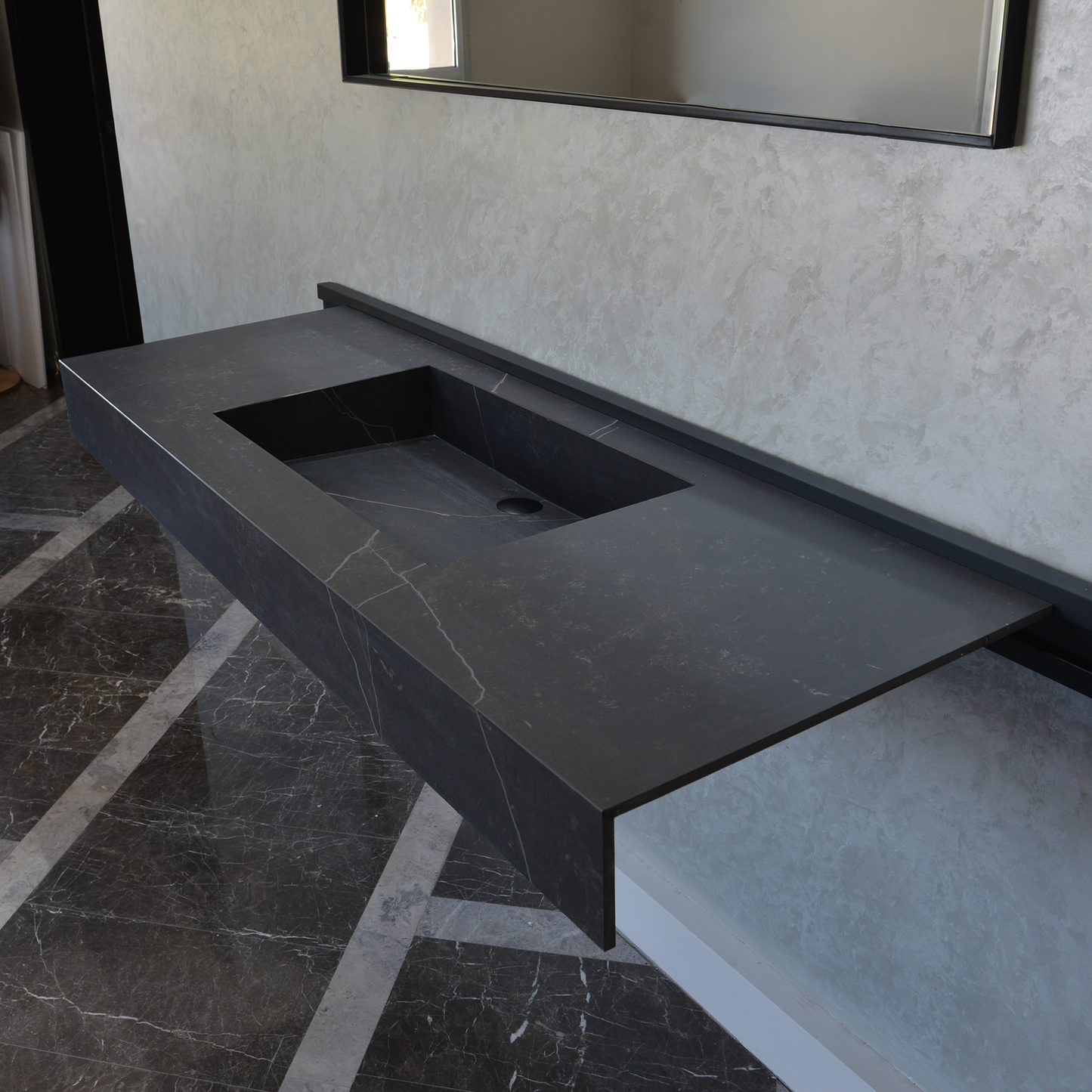 Engineered Porcelain Sink Dekton Kelya Handcrafted Modern Kitchen and Bath Design
