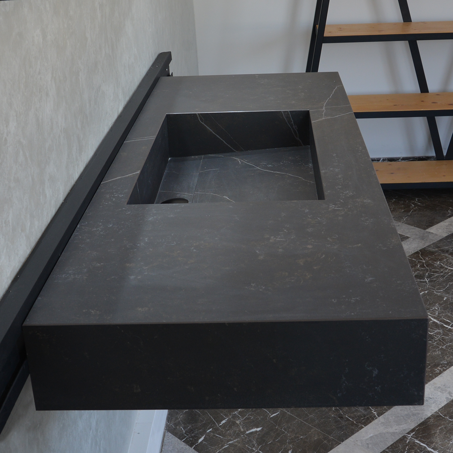 Engineered Porcelain Sink Dekton Kelya Handcrafted Modern Kitchen and Bath Design