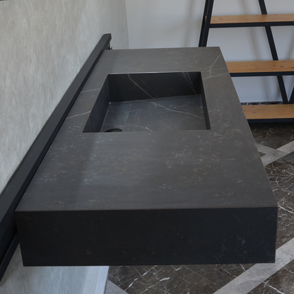 Engineered Porcelain Sink Dekton Kelya Handcrafted Modern Kitchen and Bath Design
