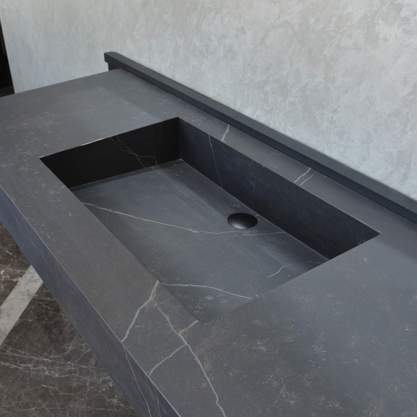Engineered Porcelain Sink Dekton Kelya Handcrafted Modern Kitchen and Bath Design