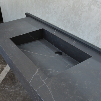 Engineered Porcelain Sink Dekton Kelya Handcrafted Modern Kitchen and Bath Design