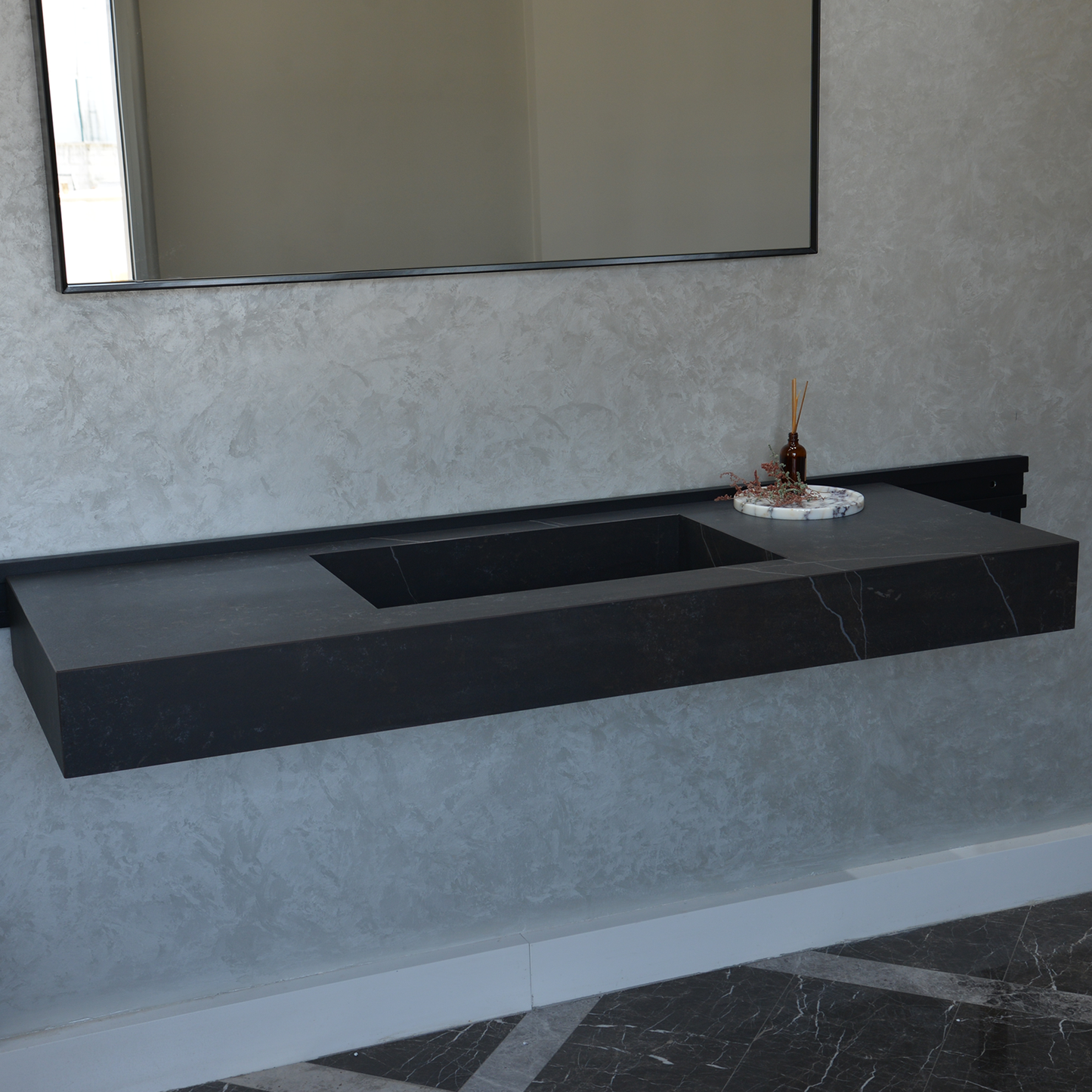 Engineered Porcelain Sink Dekton Kelya Handcrafted Modern Kitchen and Bath Design
