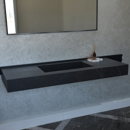 Engineered Porcelain Sink Dekton Kelya Handcrafted Modern Kitchen and Bath Design