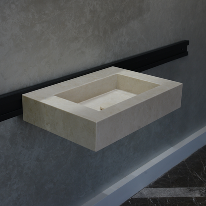 Light Pearl Marble Sink - Handcrafted Premium Artisan Finish