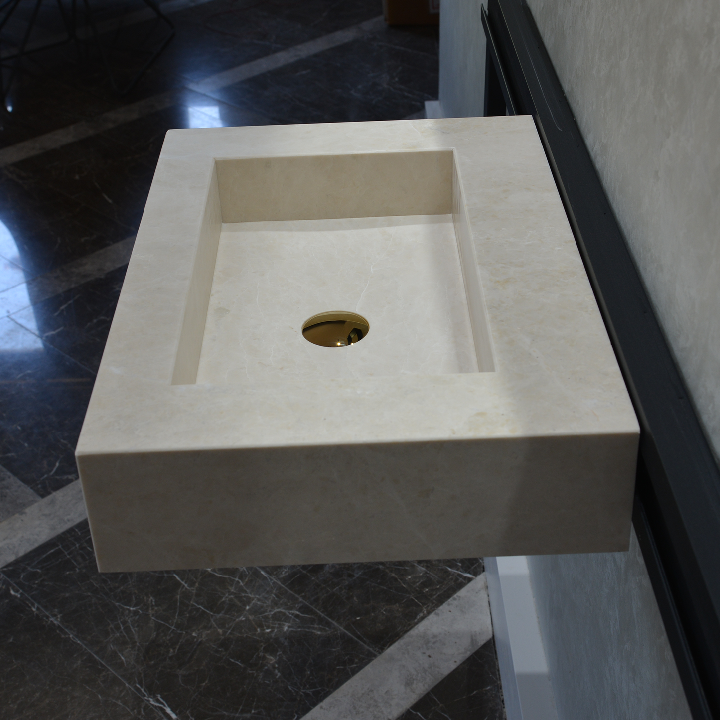 Light Pearl Marble Sink - Handcrafted Premium Artisan Finish