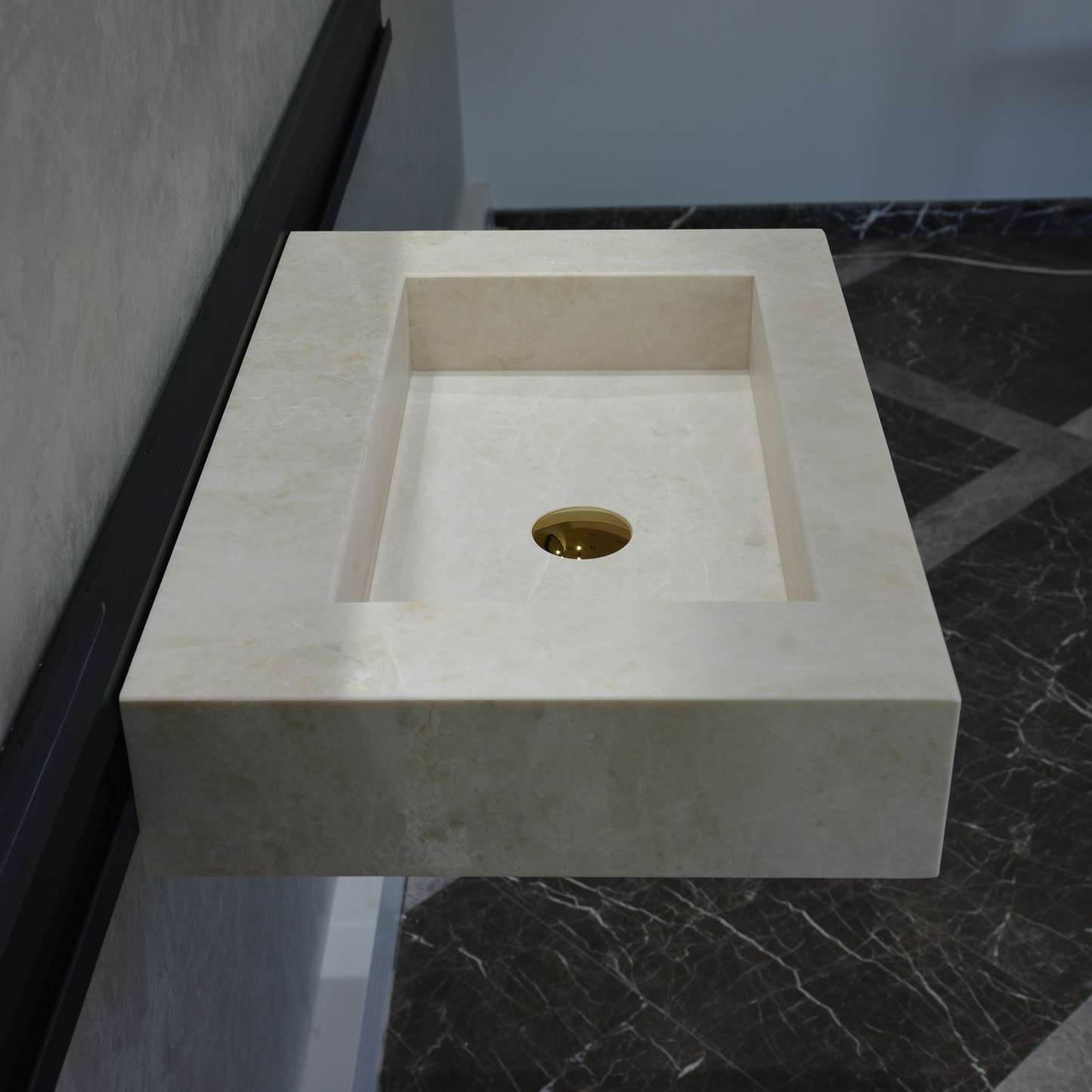 Light Pearl Marble Sink - Handcrafted Premium Artisan Finish