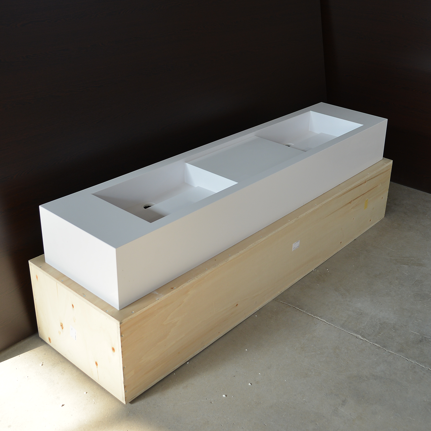 Handcrafted Double Quartz Kitchen Sink - Custom Engineered Stone
