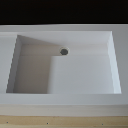 Handcrafted Double Quartz Kitchen Sink - Custom Engineered Stone