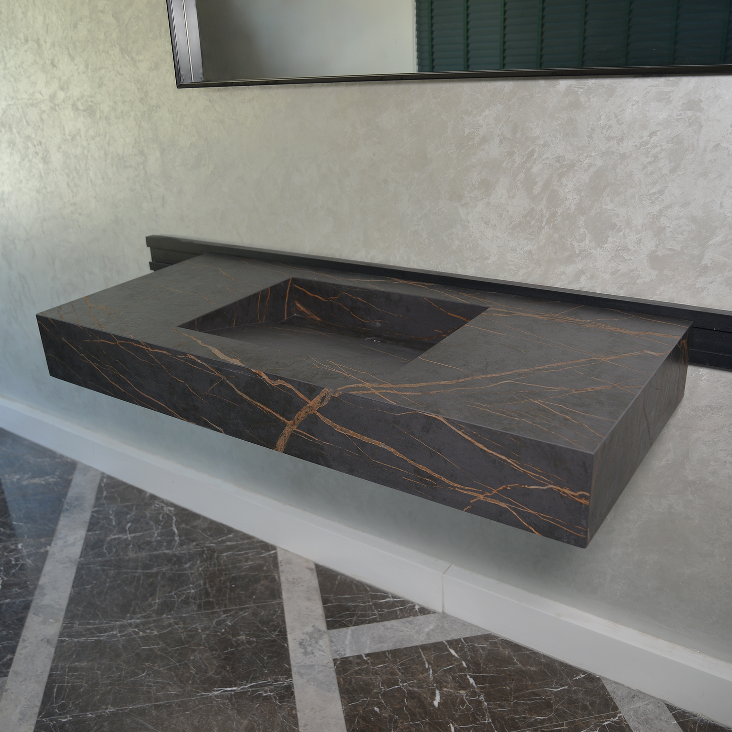 Engineered Porcelain Kitchen Sink - Laurent Handcrafted Design