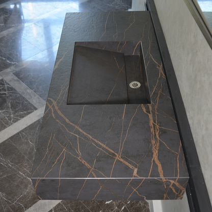 Engineered Porcelain Kitchen Sink - Laurent Handcrafted Design