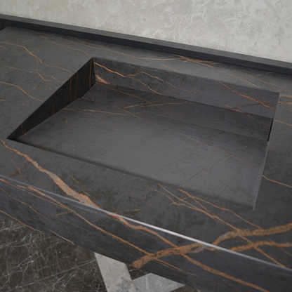 Engineered Porcelain Kitchen Sink - Laurent Handcrafted Design