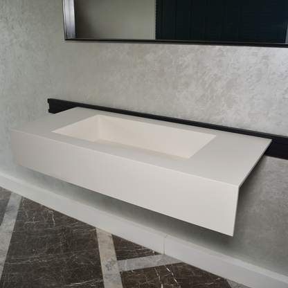Absolute White Engineered Porcelain Handcrafted Sink with Scratch Resistant Finish