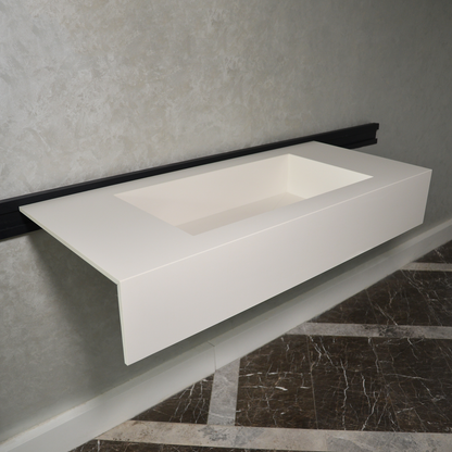 Absolute White Engineered Porcelain Handcrafted Sink with Scratch Resistant Finish