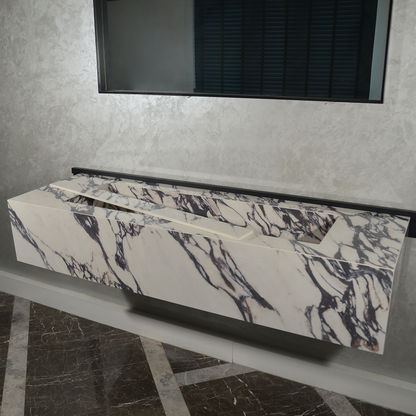 Engineered Porcelain Sink - Calacatta Viola Handcrafted Italian