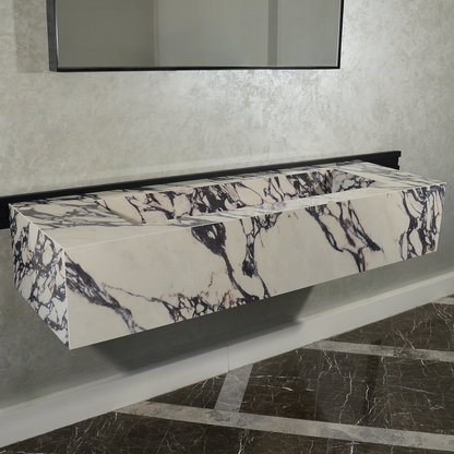 Engineered Porcelain Sink - Calacatta Viola Handcrafted Italian