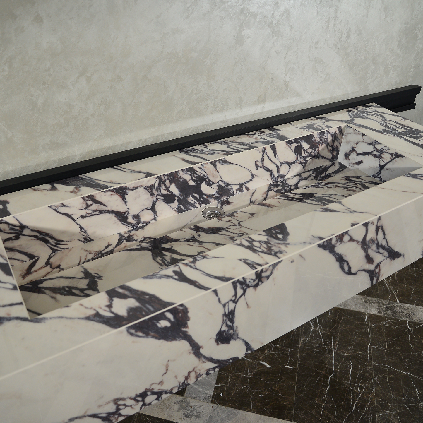 Engineered Porcelain Sink - Calacatta Viola Handcrafted Italian
