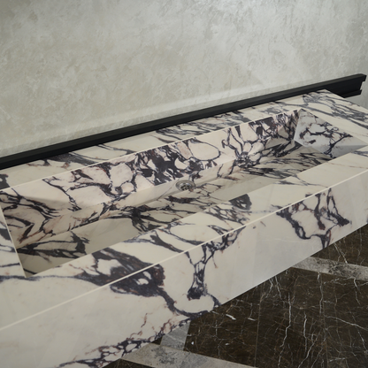 Engineered Porcelain Sink - Calacatta Viola Handcrafted Italian