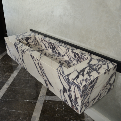 Engineered Porcelain Sink - Calacatta Viola Handcrafted Italian