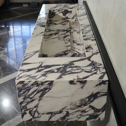 Engineered Porcelain Sink - Calacatta Viola Handcrafted Italian