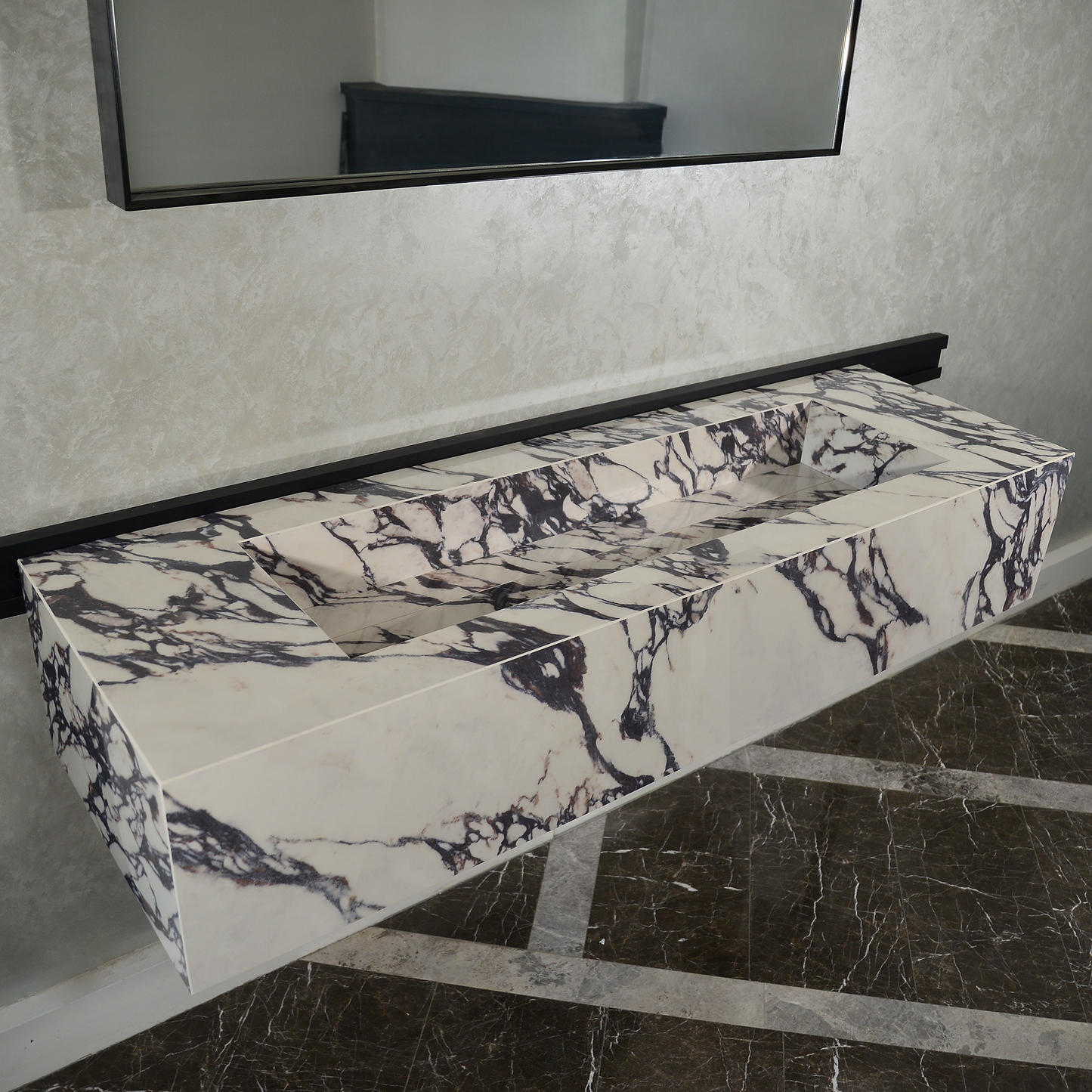 Engineered Porcelain Sink - Calacatta Viola Handcrafted Italian