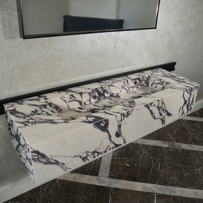 Engineered Porcelain Sink - Calacatta Viola Handcrafted Italian