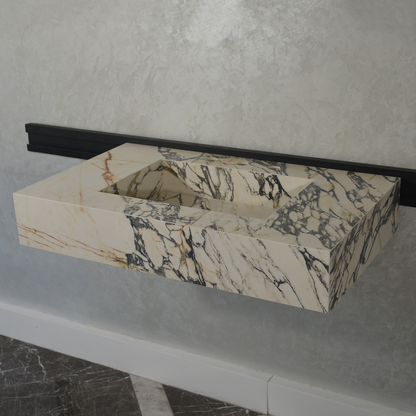 Gold Engineered Porcelain Sink - Handcrafted Materia Corchia