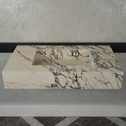 Gold Engineered Porcelain Sink - Handcrafted Materia Corchia