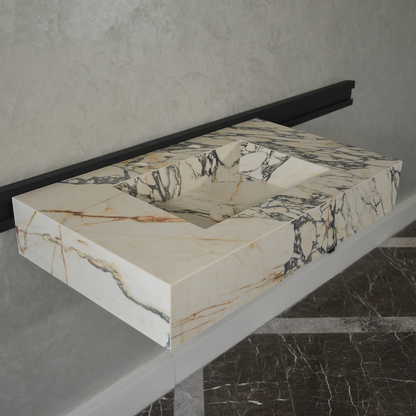 Gold Engineered Porcelain Sink - Handcrafted Materia Corchia