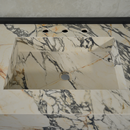 Gold Engineered Porcelain Sink - Handcrafted Materia Corchia