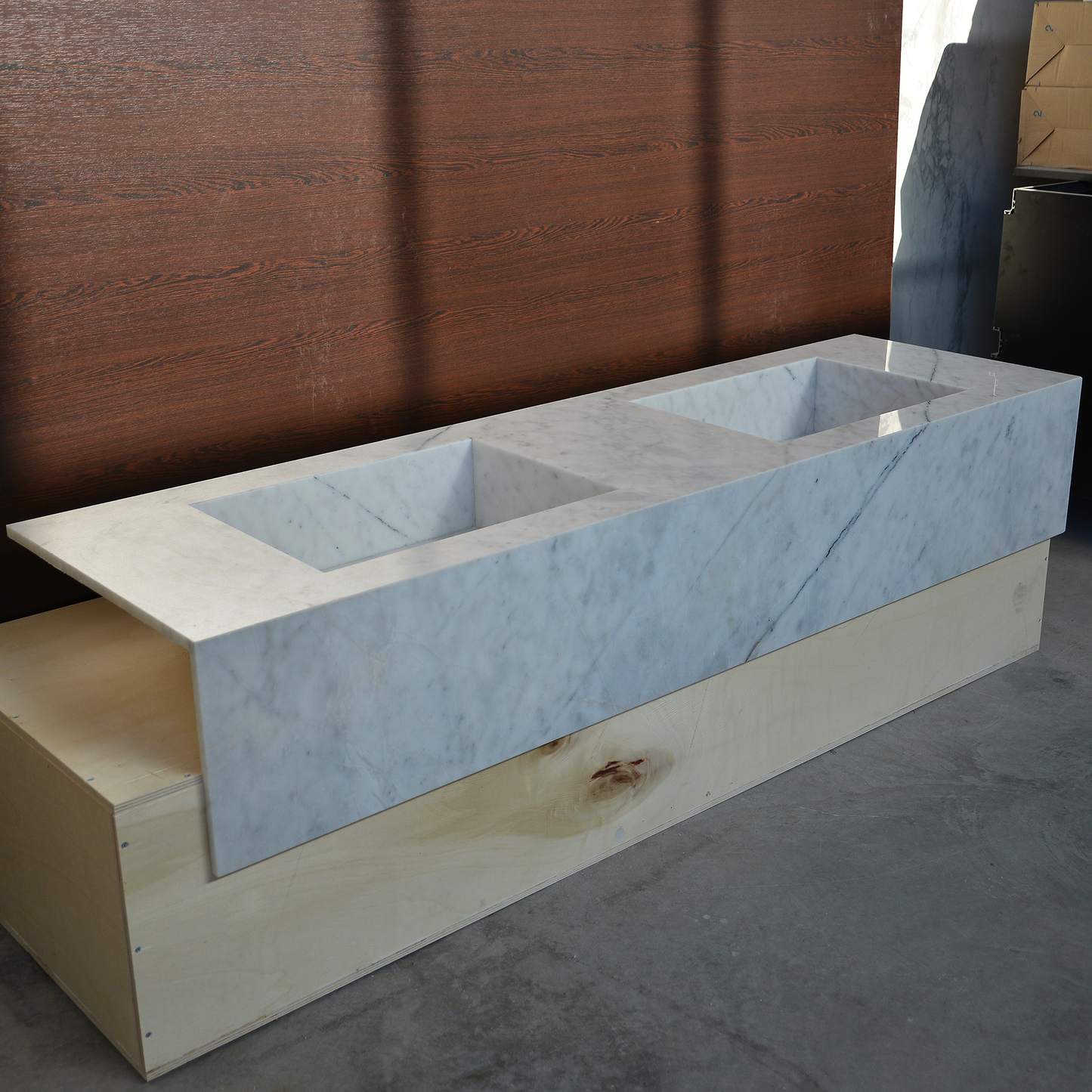 Lilac Marble Handcrafted Sink - Custom Sculptural Statement Bathroom Vanity Piece