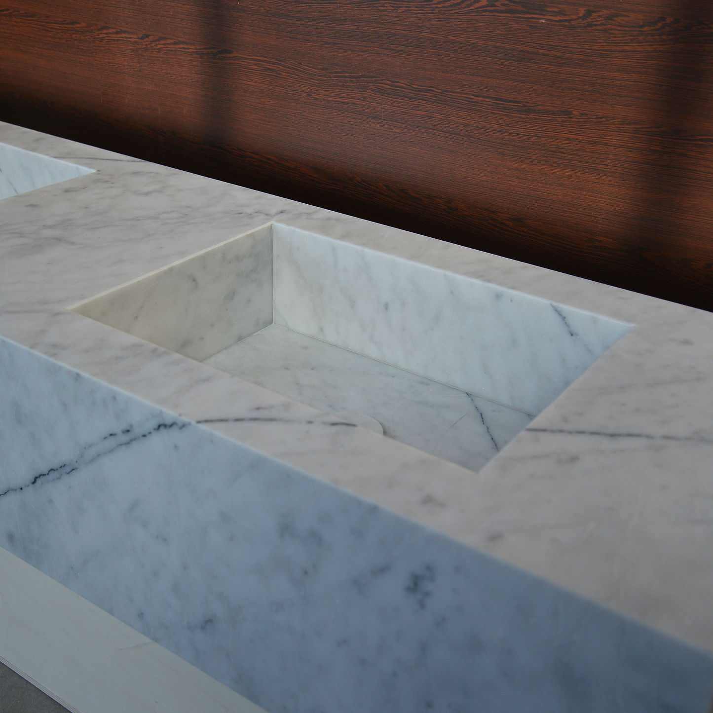 Lilac Marble Handcrafted Sink - Custom Sculptural Statement Bathroom Vanity Piece