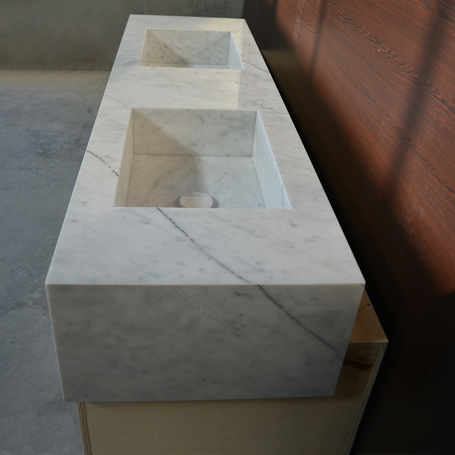 Lilac Marble Handcrafted Sink - Custom Sculptural Statement Bathroom Vanity Piece
