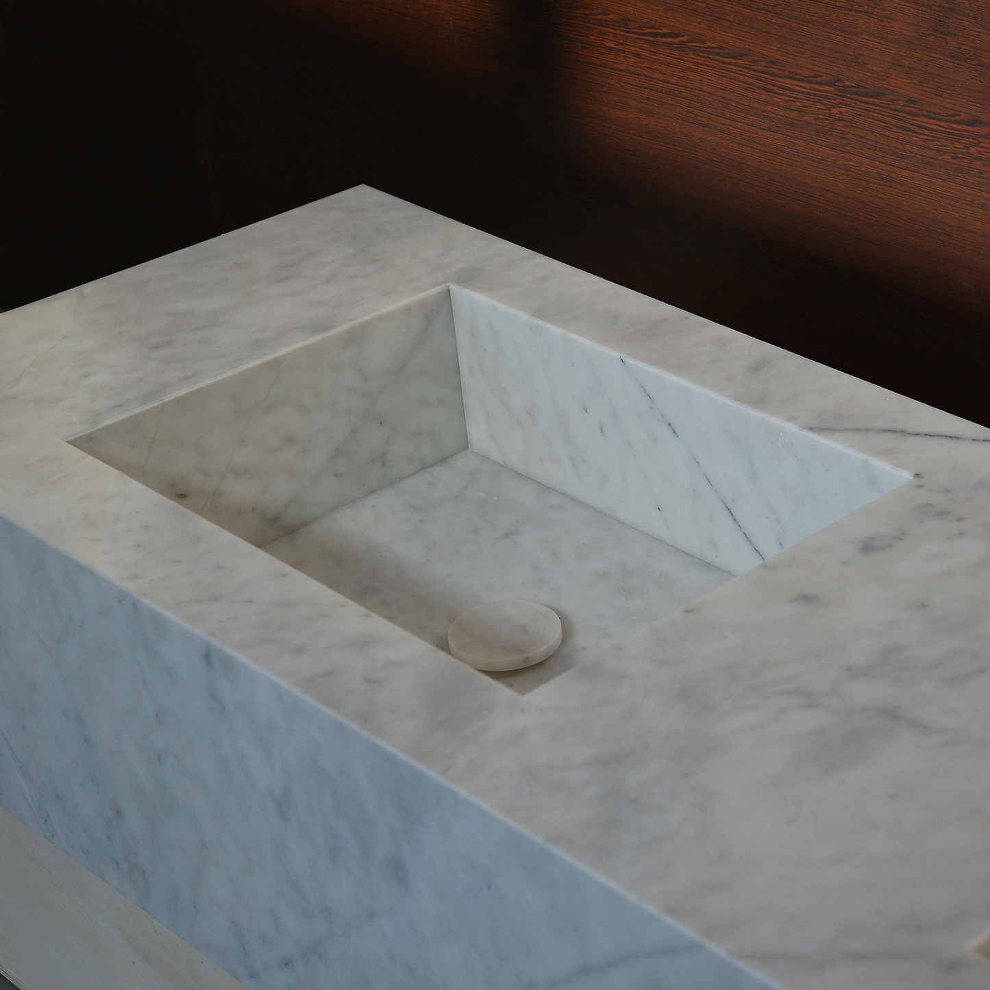 Lilac Marble Handcrafted Sink - Custom Sculptural Statement Bathroom Vanity Piece