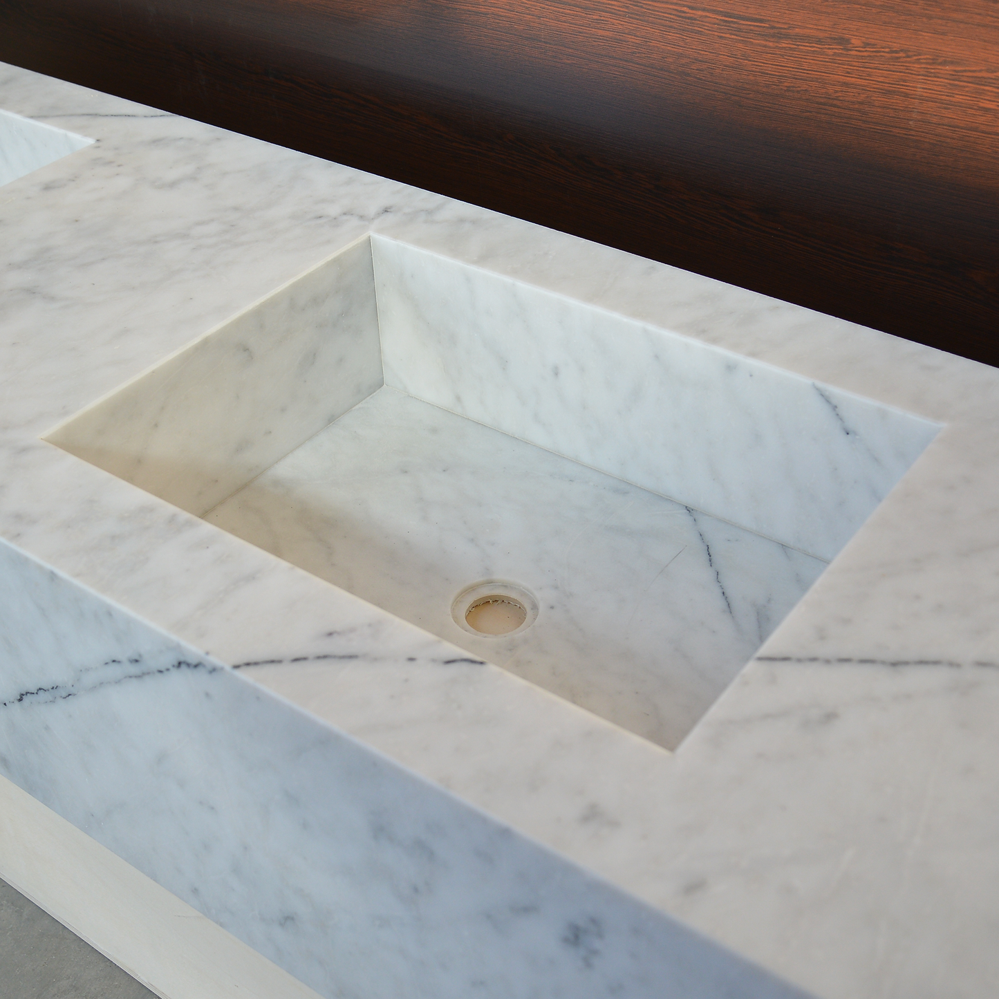 Lilac Marble Handcrafted Sink - Custom Sculptural Statement Bathroom Vanity Piece
