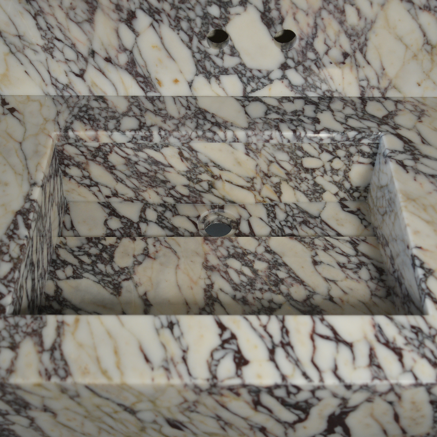Calacatta Viola Premium Natural Marble Sink - Custom Handcrafted