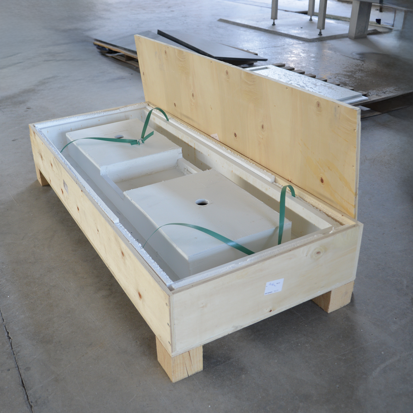 White Quartz Double Undermount Kitchen Sink - Custom Crafted