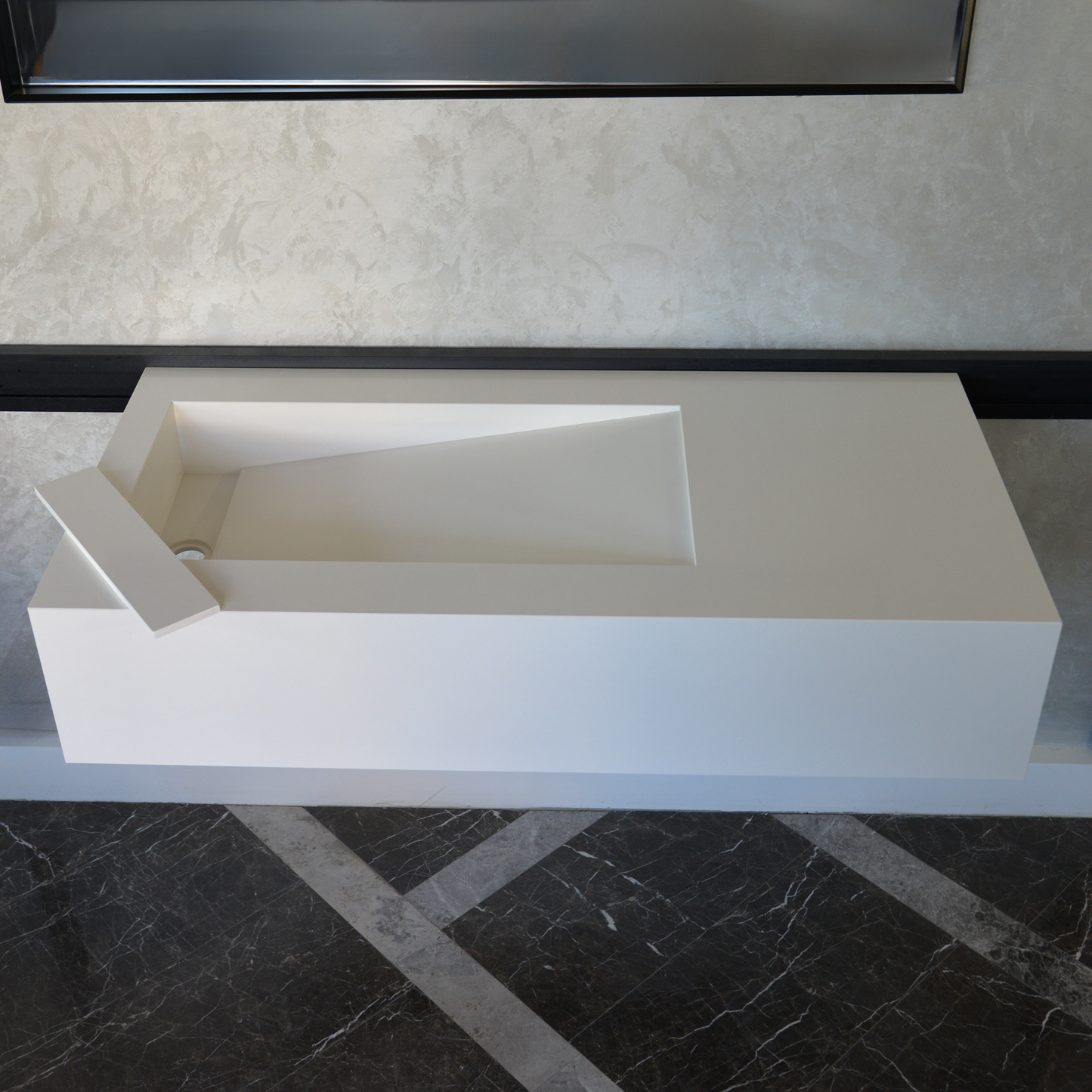White Quartz Handcrafted Kitchen Sink - Precision Engineered and Custom Assembled