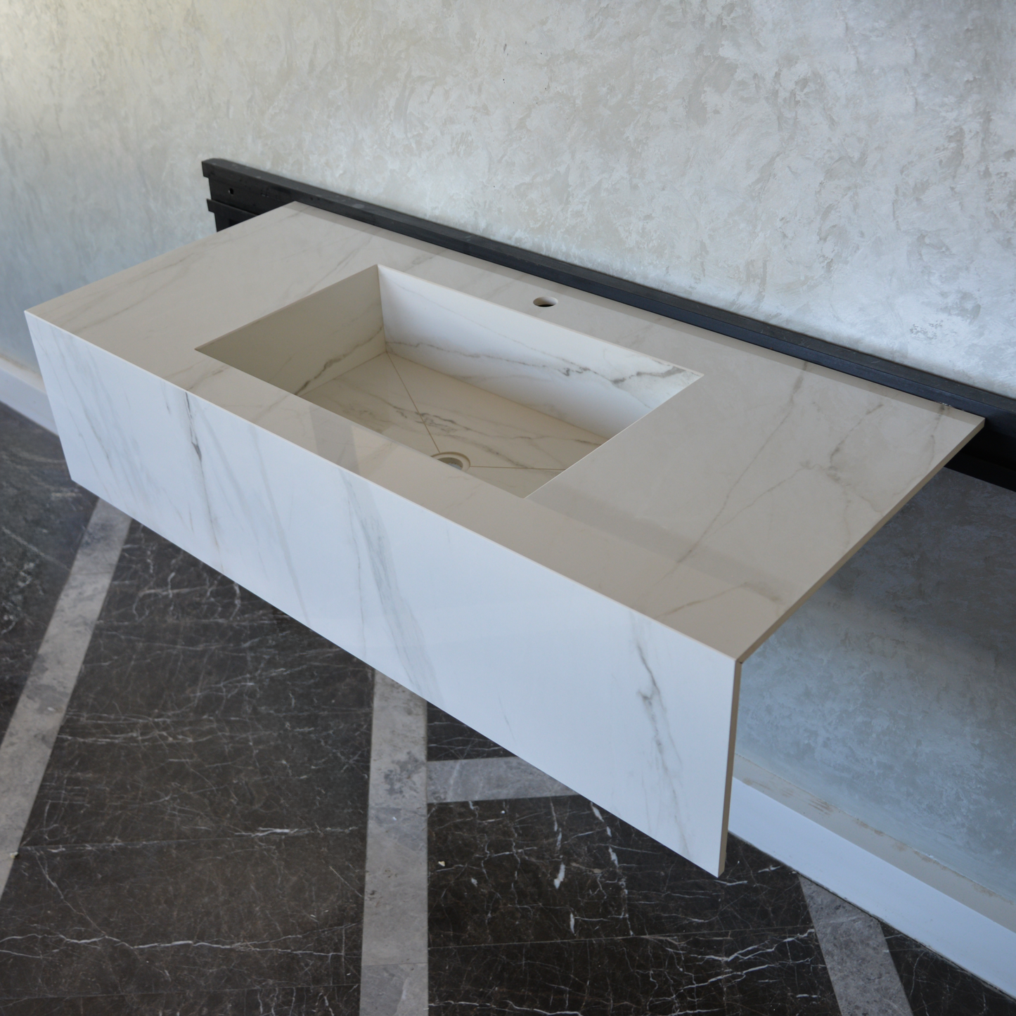 Calacatta Glory Engineered Porcelain Sink - Handcrafted Italian