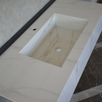 Calacatta Glory Engineered Porcelain Sink - Handcrafted Italian