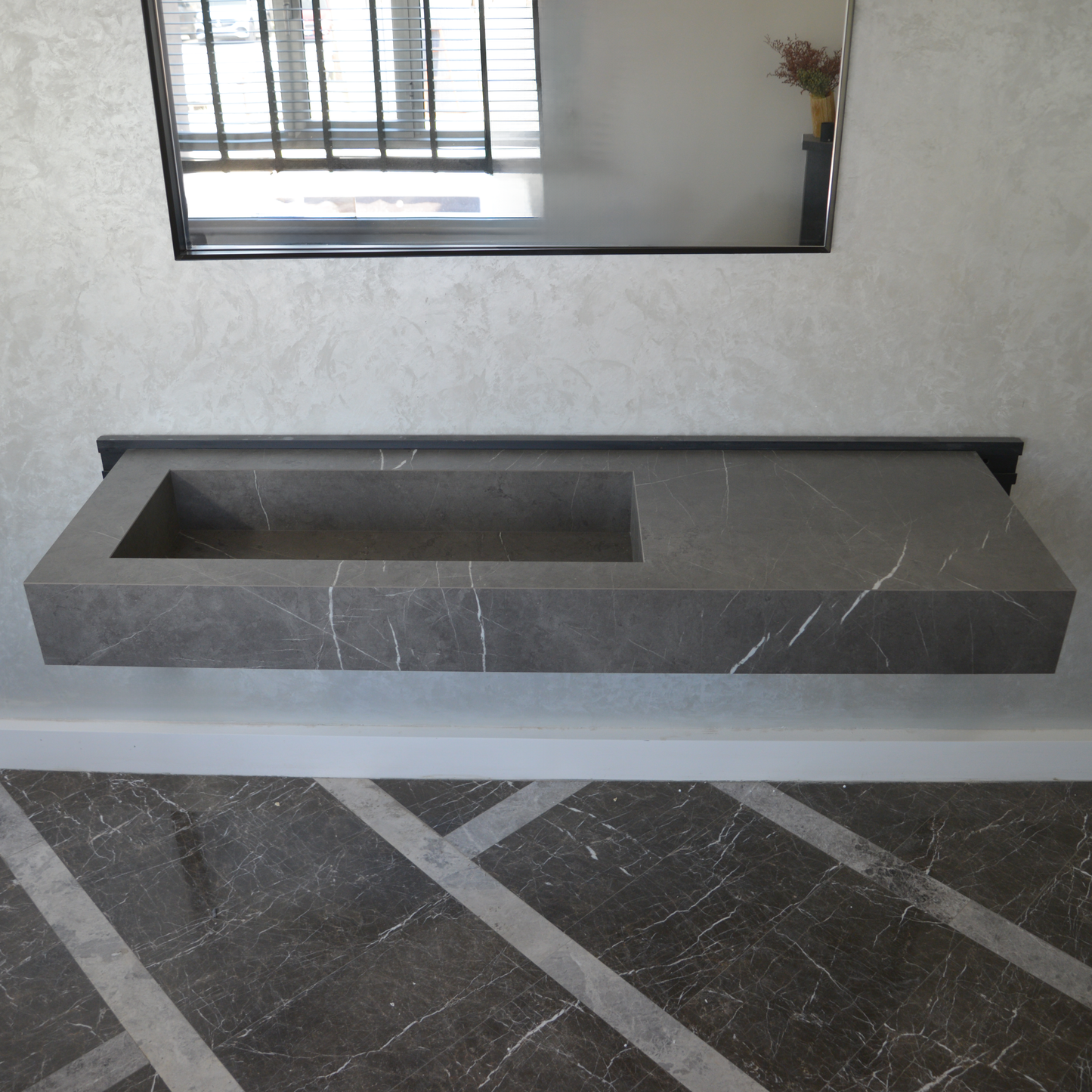 Pietra Grey Engineered Stone Sink - Premium Handcrafted Italian